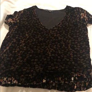 Madewell velvet shirt